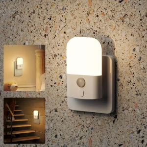 1/2/4 Pack Plug-in LED Night Light with Motion Sensor Adjustable Brightness Smart Night Lights Plug Into Wall Sensor 2700K