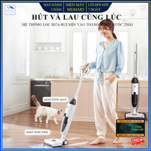 Máy hút bụi gia đình không dây cao cấp tích hợp hút bụi vừa lau nhà thương hiệu Oley nổi tiếng toàn cầu hút khô và ướt tặng kèm máy massage mặt và ví da bảo hành 2 năm lỗi 1 đổi 1 trong 7 ngày