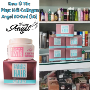 Hấp phục hồi Collagen Angel 500ml (hũ) Kem ủ tóc cao cấp giúp tóc suông mượt chính hãng.