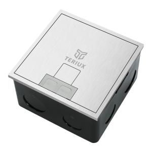 TERIUX | Concealed 7-Outlet Stainless Steel Floor Socket