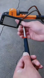 SUERTE Car 360° Inspection Mirror LED Light Telescoping Mirrors Extend Mechanic Tools Inspection Mirror Telescopic Handle Repairing Tool