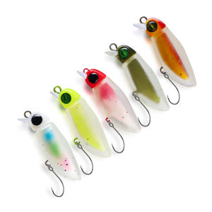 TAIYU Luminous Micro Minnow Bait 2.3g Spinners Artificial Hard Fishing Lure Topwater Crankbait Tackle for Bass Trout