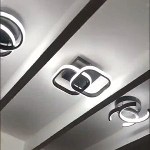 Modern Ceiling Light LED Tri Color Ceiling Lamp Embedded Acrylic Wall Lamp for Bedroom Cloakroom Aisle Lights Office Lighting
