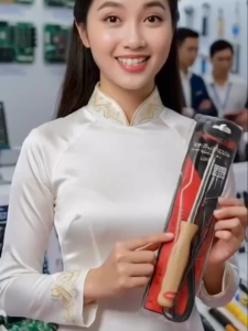 Mỏ Hàn Điện Cán Gỗ Cao Cấp (40W/60W/80W/100W) - Tặng Kèm Chì Hàn & Nhựa Thông Lên Nhiệt Nhanh Cách Nhiệt An Toàn