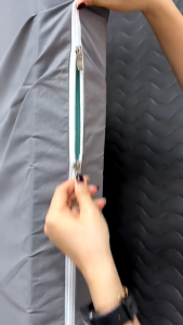 10-Inch Thick Waterproof Foam Cover with Long Zipper TPU Waterproof Breathable Anti-Mite Bed Cover