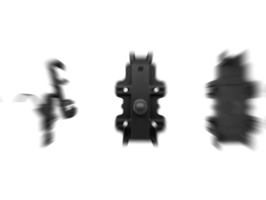 Pemegang Ponsel Untuk Sepeda Motor Penyerapan Shock 360 Rotasi Pemegang Clamp Jenis Cermin