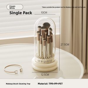 MEIZHUFU | Aesthetic Dust-proof and Air-drying Makeup Brush Organizer