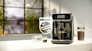 Ph-ilips EP1221 Automatic Coffee Machine with Americano Espresso Hot Water High-Pressure Pre-Brewing Technology 12-Level Grind Adjustment Product Dimensions 246*433*372mm