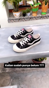 Sepatu Ventela Public Low Black Natural - Sneakers Pria & Wanita