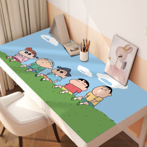Leather Desk Mat Cartoon Childrens Study Tablecloth Washable Office Mouse Pad Large Size Learning Desktop Cover