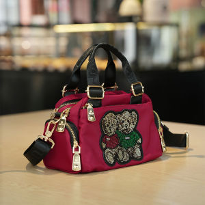 Trendy Handheld Crossbody Pillow Bag Womens Small Bag Versatile British Style Embroidered Shoulder Bag for Casual Occasions