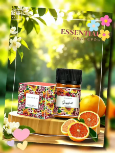 Tinh Dầu Thơm Phòng Hương Bưởi Mallorie Au | Grapefruit Essential Oils | Lọ Mini 3ml & 10ml | An Toàn Cho Trẻ Em | Dùng Máy Xong Tinh Dầu – 100% Tự Nhiên Khử Mùi Nhanh Thơm Lâu Thư Giãn Sảng Khoái!