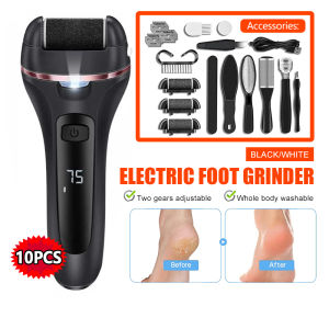 Stock Washable Electric Foot Exfoliator Set Callus Remover Foot Pedicure Tools Feet File Foot Grinder Rechargeable Foot Care 电动磨脚器