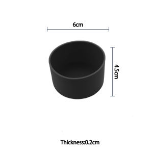 For Better Life 1Pc 6cm Soft Silicone Cup Bottom Sheath Protector Sleeve For Glass Water Tea Bottle Anti Damage Accessories