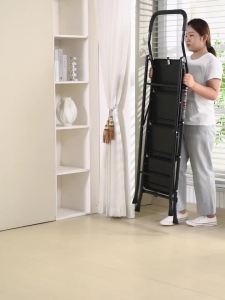Stair Step Ladder Folding Ladder Indoor Step Ladder Foldable Household Folding Trestle Ladder Widened Multi-Functional Thickening 梯子
