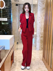 Bộ Đồ Hai Mảnh Thời Trang Thường Ngày Cho Nữ Bộ Quần Ống Rộng Thời Trang Thu Đông Bộ Đồ Công Sở Cao Cấp Giảm Tuổi