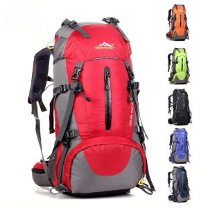 Mới Thể Thao Leo Núi Túi 45 + 5L Du Lịch Đi Xe Đạp Đi Bộ Đường Dài Thiết Bị 60 + 5L Lều Cắm Trại Chống Thấm Nước 60 Chất Liệu Nylon Ba Lô