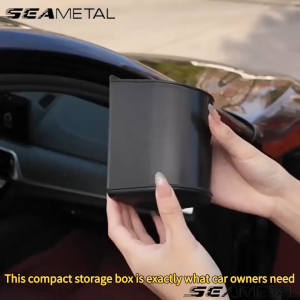 SEAMETAL Car Cup Holder Organizer Anti Shake Clip Design Universal Space Saving Storage Box