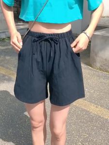 [ร้านtry][พร้อมส่ง] กางเกงขาสั้น สีสวย ใส่สบายมาก ตัดเย็บเรียบร้อย เชือกผูกแบบหลอก