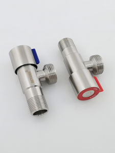 Van Góc Bằng Thép Không Gỉ 304 Van Nước Nóng Lạnh Cho Máy Giặt Van Nước Máy Van Vòi Rửa Bát G3/4 G1/2 Phụ Kiện Phòng Tắm