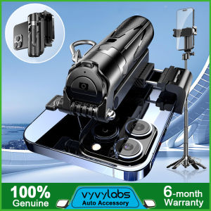 Vyvylabs Mini Selfie Stick มินิไม้เซลฟี่บลูทูธรีโมทคอนโทรล SLR-Handle ช่วยในการหมุนที่วางโทรศัพท์ที่ถอดออกได้สำหรับการถ่ายทอดสดบนโต๊ะ
