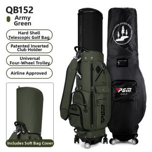 PGM GOLF | Patent Hard Shell Adjustable 4-Wheel Water-Resistant Golf Bag