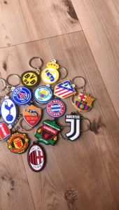 Aksesoris Keychain Club Sepakbola PSG Bahan Karet