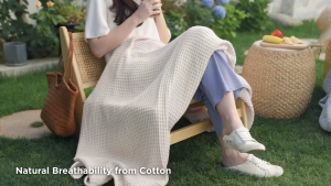Selimut Thermal Blankets Pure Cotton 70x90 inches For Bed 100% Cotton Waffle Weave Blankets Cozy and Soft Woven Blankets