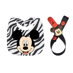 Disney | Baby girl/boy feeding bib Kawaii towel Child feeding bib Newborn chain clip for burping Baby bib Baby burping cloth