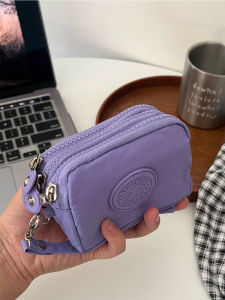 Nylon Mini Wallet & Portable Document Storage Bag: Creative Festival Gifts in Retro Korean Style