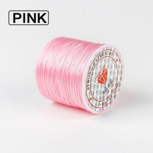 50M Mixed Color Transparent Crystal Elastic Thread - Strong Beading Cord for Bracelet Making Jewelry DIY Handcraft Projects