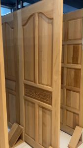 PANGMAI(ปางไม้ อุบล ) ประตูไม้แกะสลัก P39 บานคู่ ไม้ผ่านการอัดน้ำยากันมอดและอบแห้งแล้ว [พร้อมจัดส่งทั่วประเทศ]