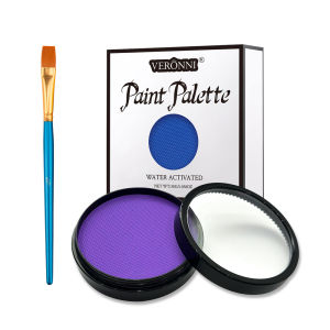 30g Non-Toxic Monochrome Face & Body Paint Palette-Water SolubleEasy CleanSafe for Christmas Parties Body Painting Makeup