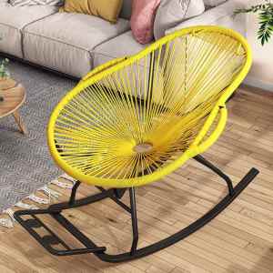 FEIZHUXIANSEN | Lazy Comfort Swing Chair Multi-color Woven Rope