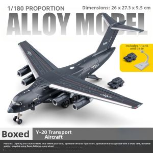 JUANNUO | Alloy Simulation Y-20 Military Aircraft Model