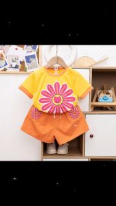 Đồ bộ đùi bé gái 10KG-36KG chất vải cotton mềm mịn co giản tốt