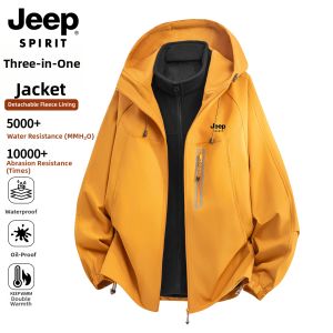JEEP SPIRIT | Windproof Waterproof Outdoor Three-in-One Down Jacket