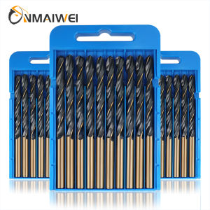 10 Chiếc M2 Mũi Khoan Xoắn 1-13 Mm Thép Coban Cao Cấp Hợp Kim Cho Gia Công Kim Loại Thép Không Gỉ Vòng Chuôi Khoan Lỗ