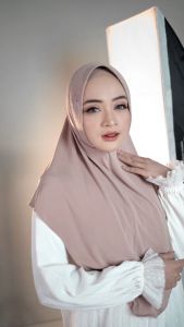 Linalivia Hijab - KISYARA hijab instan bahan jersey Pad antem nyaman dan membingkai diwajah