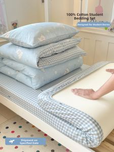 Nanjiren | Cotton Cartoon Print Dormitory Bedding Set