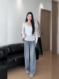 XIANYIJIAO | High Waisted Wide Leg Tencel Jeans