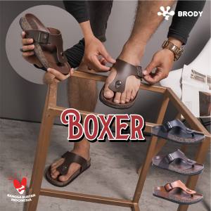 Brody Boxer • Sandal Jepit Pria Casual Birken Motif Ban 1 Gesper Model Strap Fashion Pria Kekinian Sandal Slop Sol Puyuh Trendy Terbaru MALL Flash Sale COD