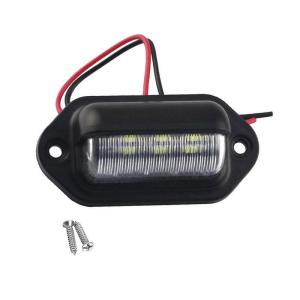 1/2/3/5PCS 6 LED Car License Number Plate Light For SUV Truck Trailer Van Tag Step Lamp White Bulbs Car License Plate Lights