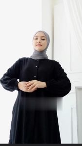 Atasan Tunik Oversize Jumbo Tangan Balon Bahan Adem Shakila Twill