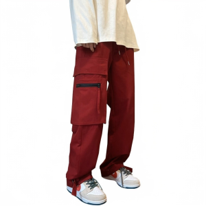 Baggy Cargo Pants For Men Plus Size High Waist Loose Wide Leg Trousers