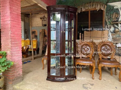 COD lemari hias sudut jati