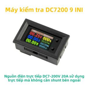 DC720 30V 9 Trong 1 Kỹ Thuật Số Điện Đồng Hồ Năng Lượng Khuếch Wattmeter Nhiệt Độ Điện Tần Số Cho Kỹ Thuật Điện