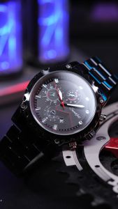 Sunlifex Jam Tangan Pria Kalender Kasual Kemewahan Tali Stainless Steel Kuarsa Mode Jam Tangan Cowok