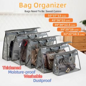 Dust Bag For Bags Transparent Bag Storage Organizer Handbag Protector Hanging Bag With Zipper