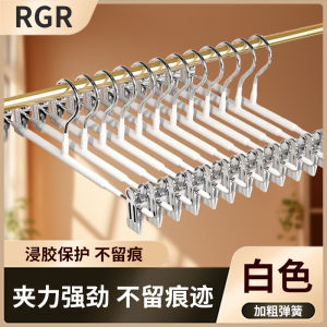 กิ๊บติดกางเกงแบบไม่ลื่น กิ๊บติดเสื้อผ้าแบบไม่ลื่น ตะขอเหล็กสำหรับแขวนกางเกงและกระโปรงในห้องนอน